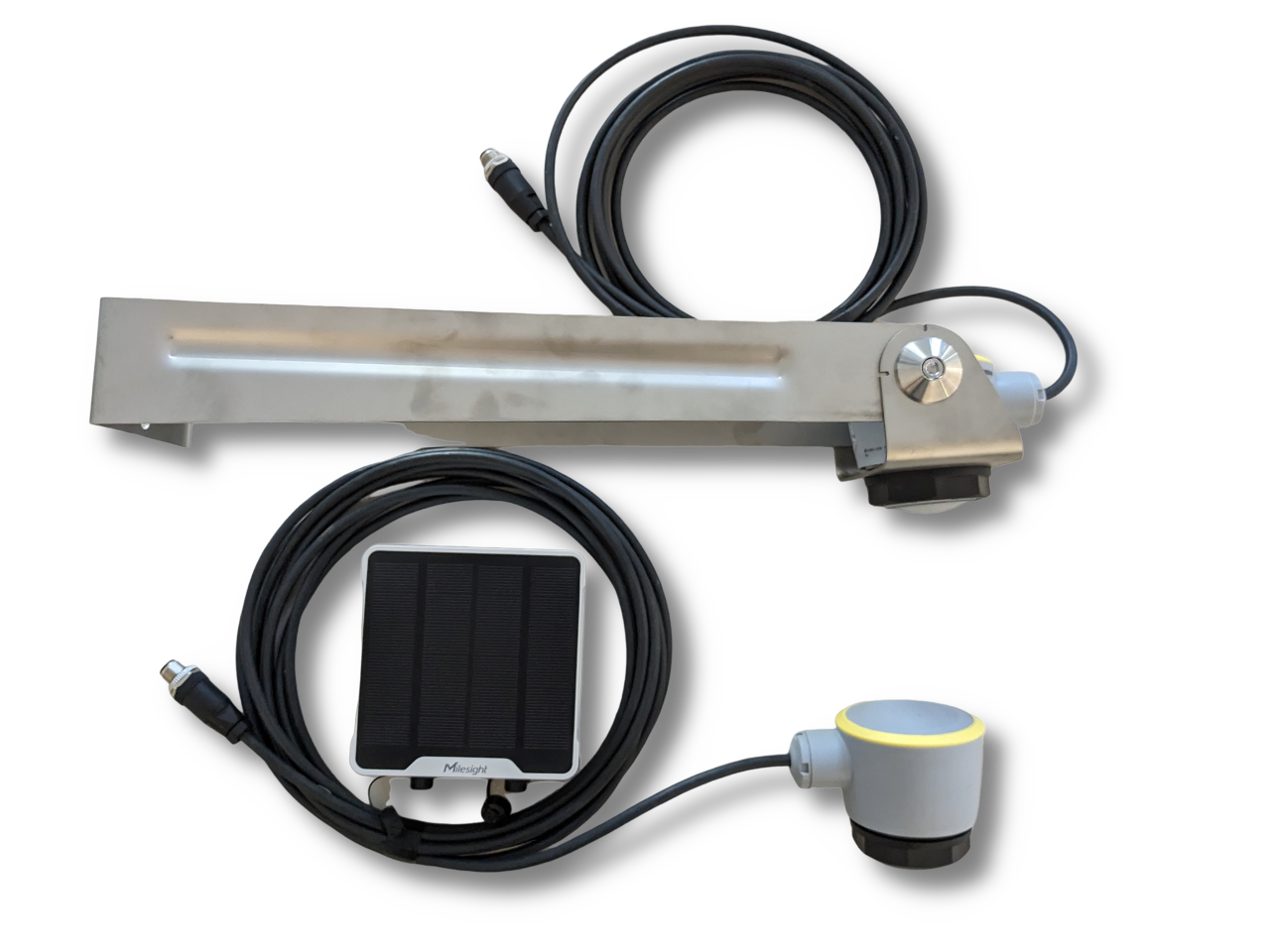 Radarmessgerät mit Halterung und Übertragungsgerät