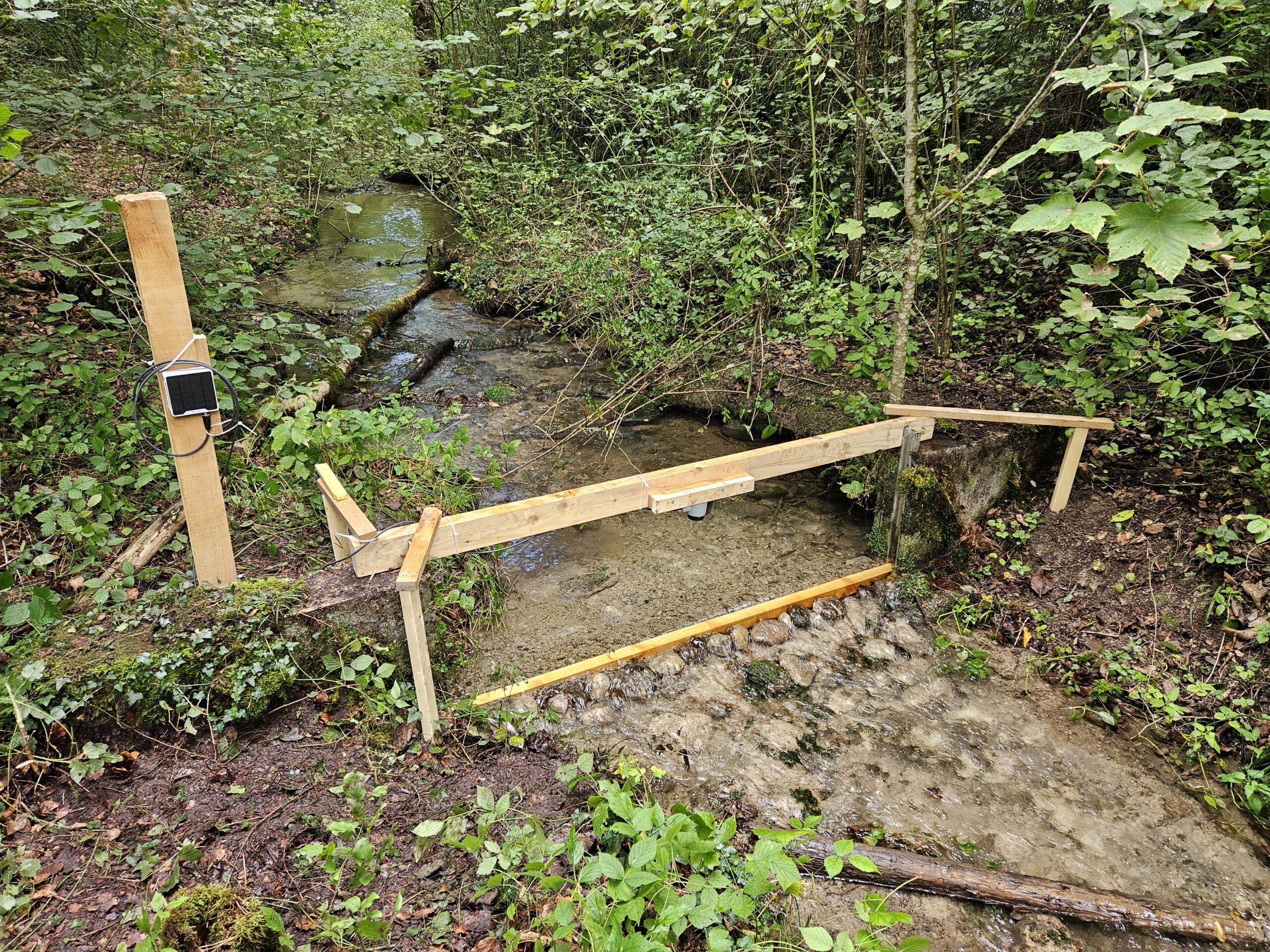 Einfache Installation Gerinneüberwachung